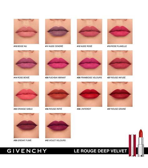 givenchy rouge interdit shine 07|givenchy le rouge deep velvet.